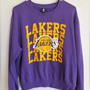 Los Angeles Lakers ULTRA GAME Purple Crewneck Sweatshirt - Women’s XL 🔥